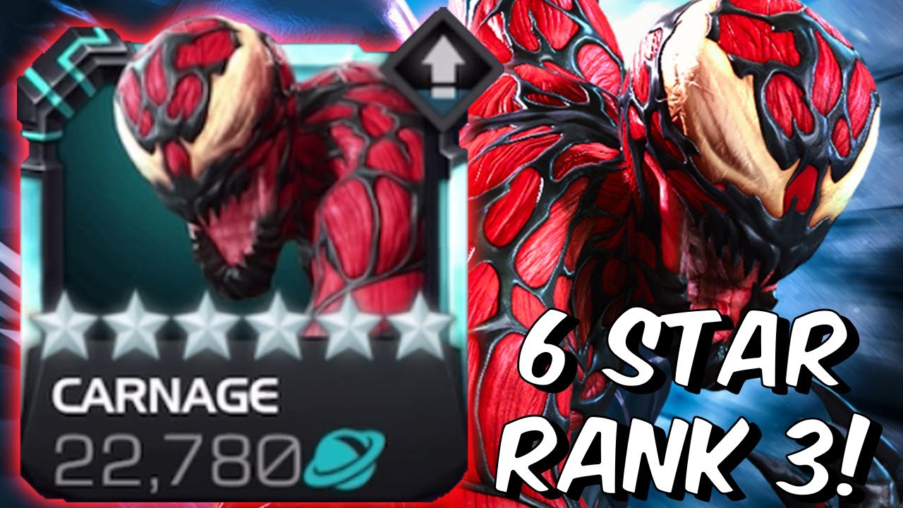 6 Star Rank 3 Carnage FULLY BOOSTED Maximum Carnage Destruction! - Marvel Contest of Champions