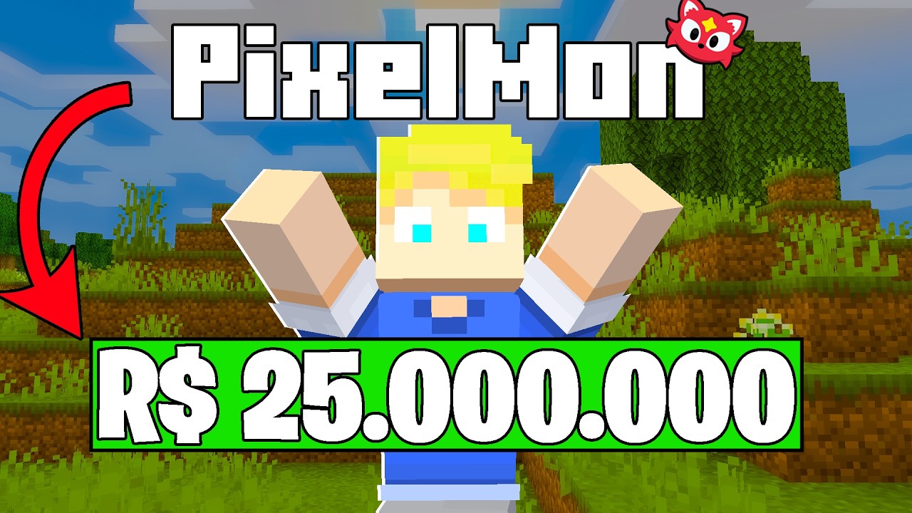 COMO FICAR MILIONÁRIO NO MINECRAFT PIXELMON BRASIL!