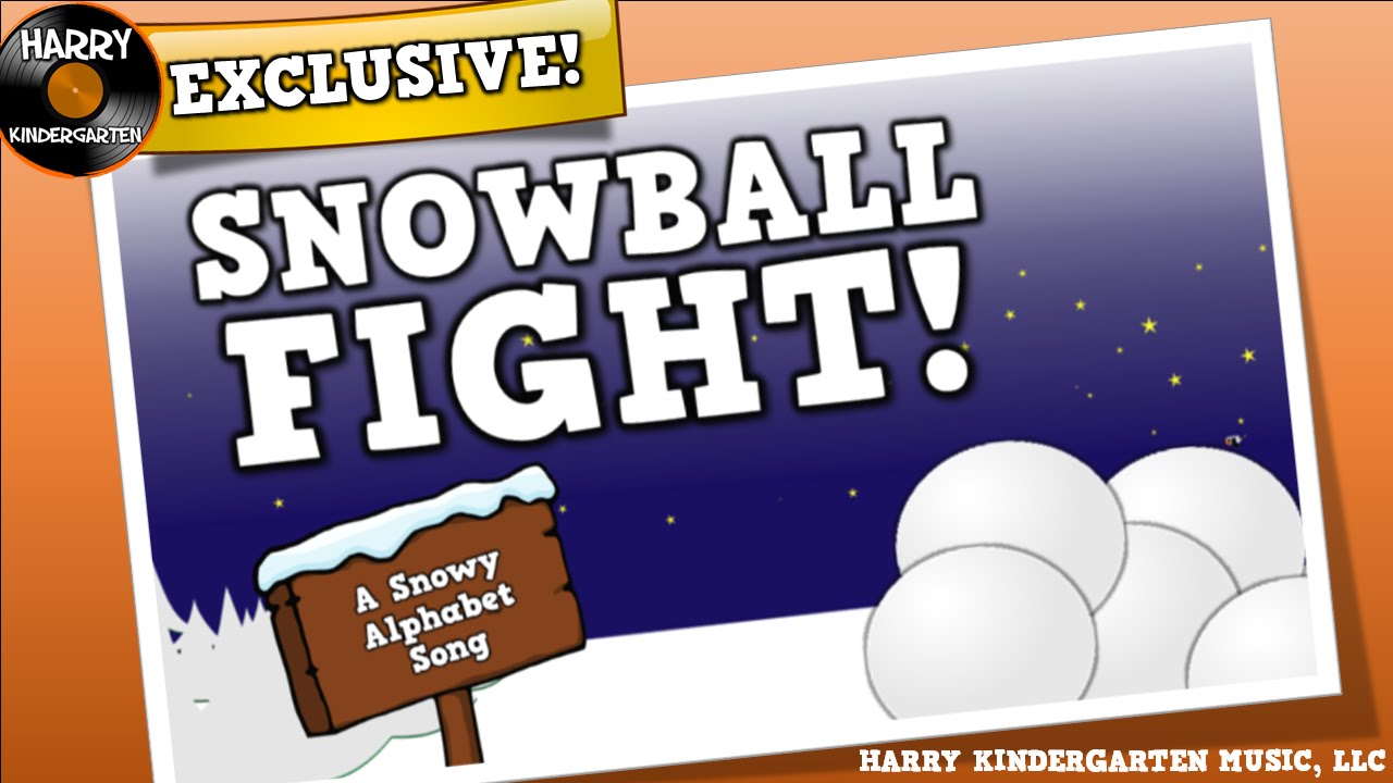 Snowball Fight!  (a snowy song for kids about letters & their sounds)