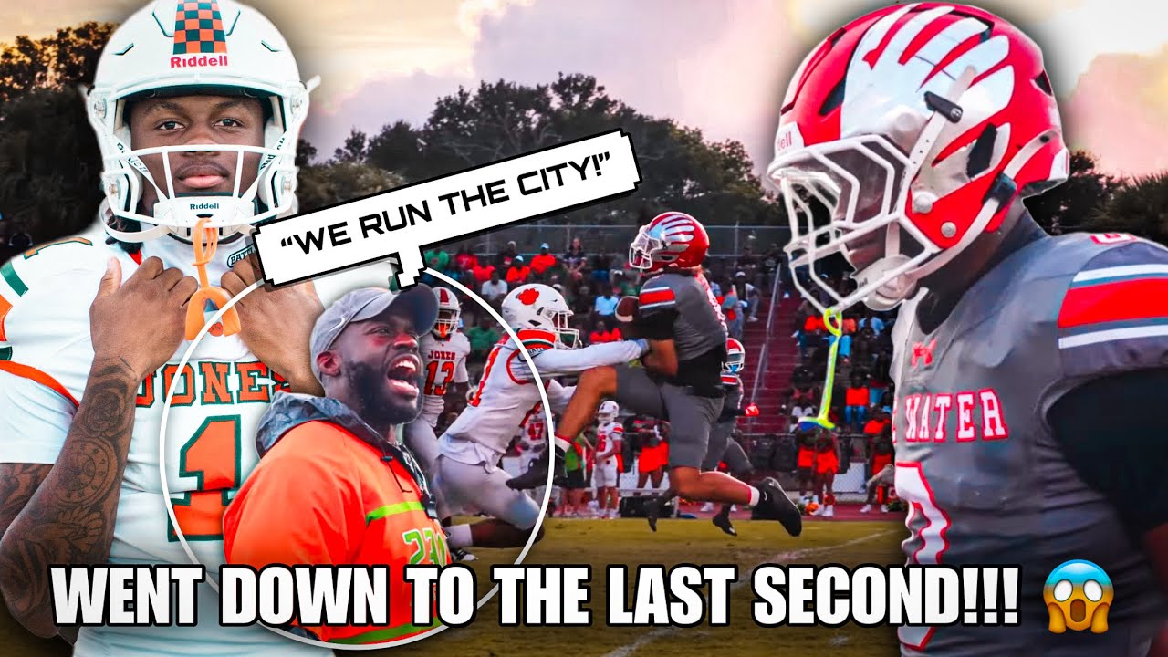 THESE TWO MIAMI COMMITS BATTLE IT OUT!!! | EDGEWATER (ORLANDO,FL) VS JONES ( ORLANDO,FL) HIGH SCHOOL