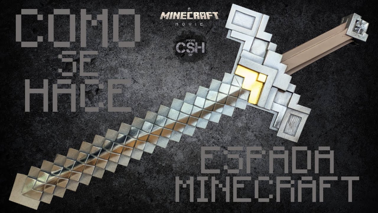 Como Se Hace: Espada Minecraft - A Minecraft Movie - Goma Eva - DIY