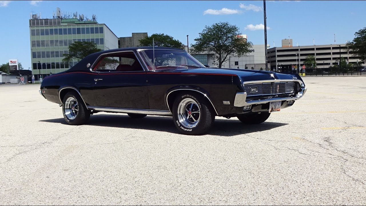1969 Mercury Cougar XR7 in Black Paint & 351 Engine Sound on My Car Story with Lou Costabile