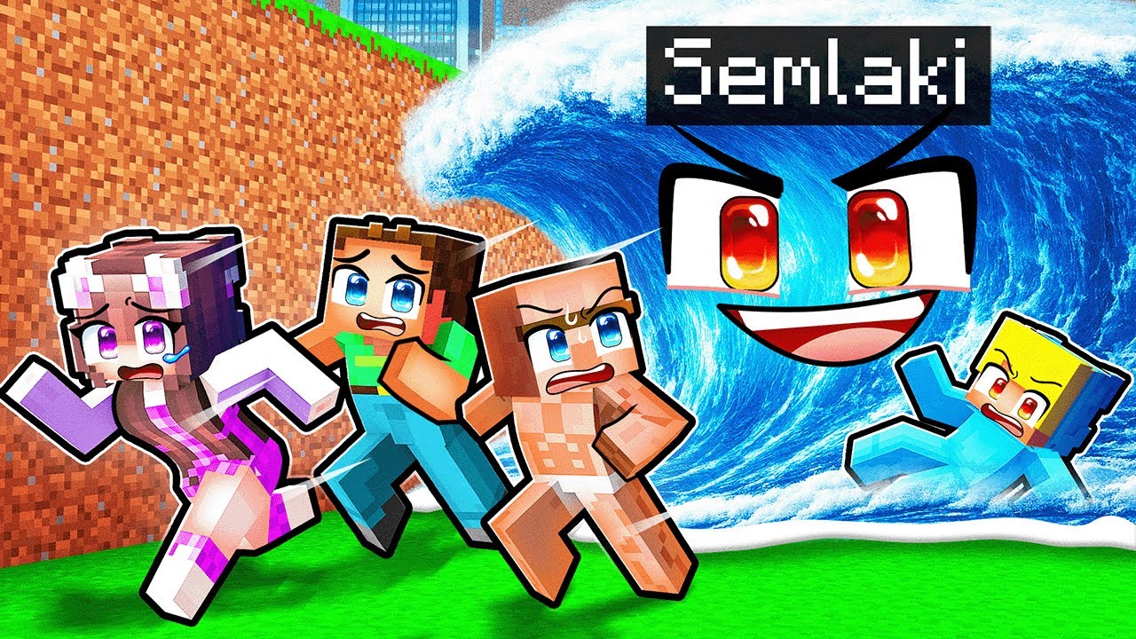 Ich verwandle mich in einen TSUNAMI, um meine Freunde  zu TROLLEN in Minecraft!