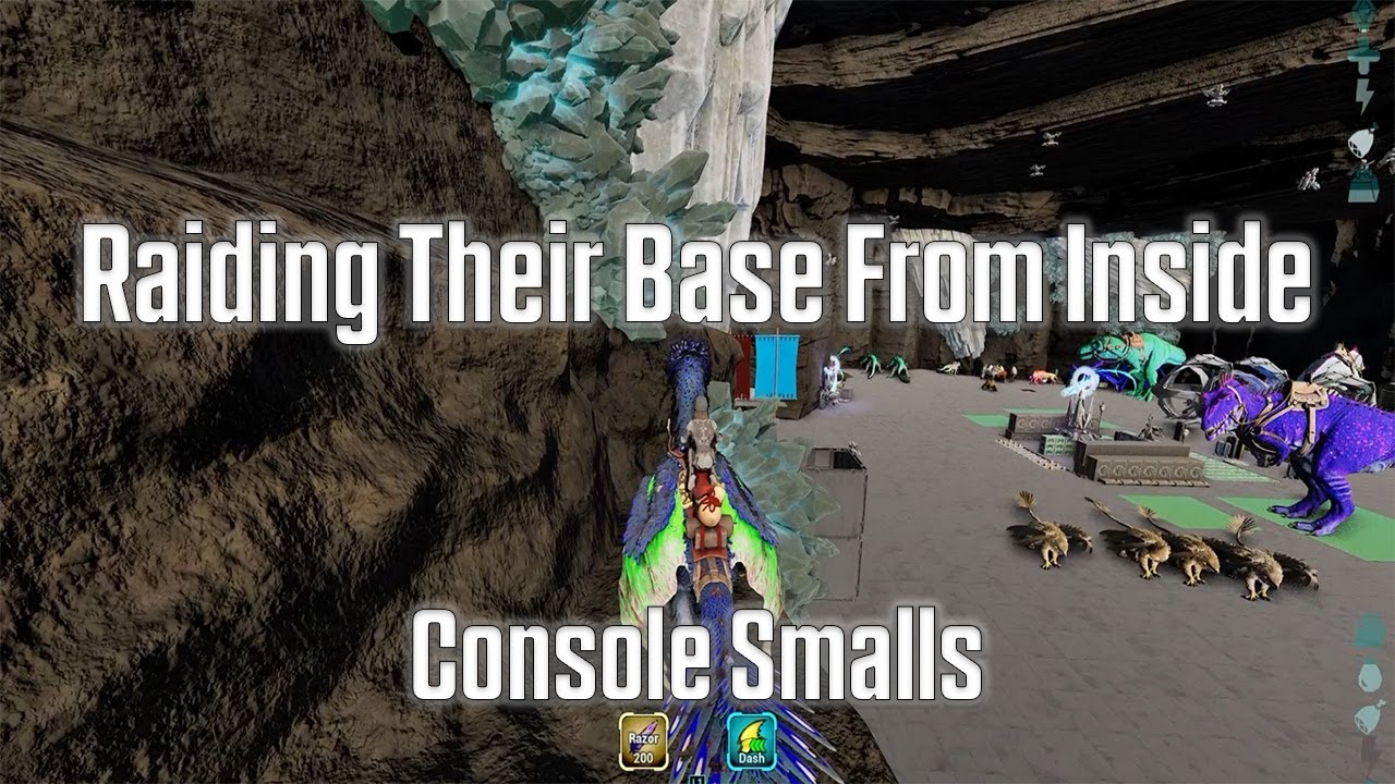 Мы совершили набег на их базу изнутри Ark Console PvP Small Tribes