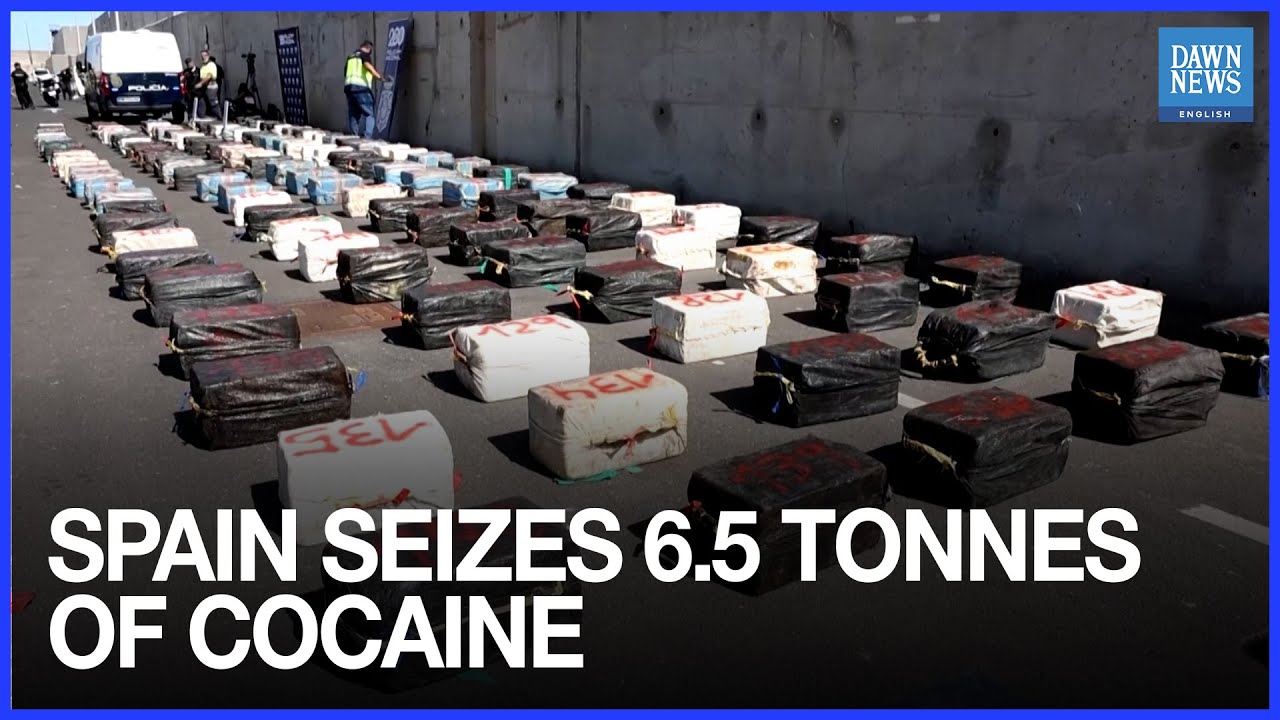 Spain Seizes 6.5 Tonnes of Cocaine off Canary Islands | Dawn News English