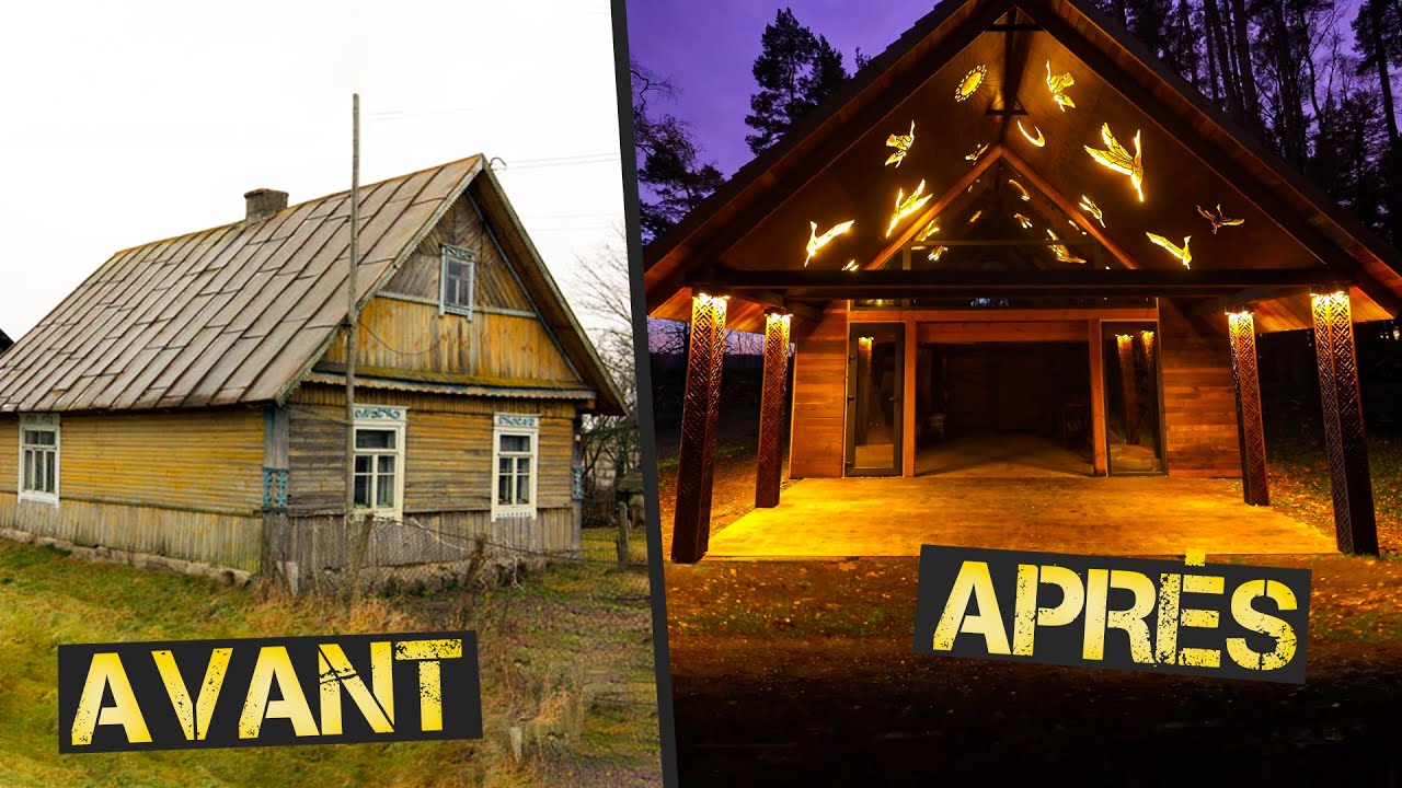 Transformation d’une vieille maison de village abandonnée