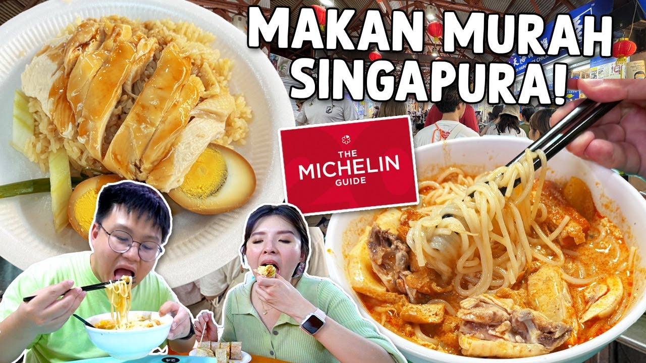 MUKBANG STREET FOOD MURAH DI SINGAPURA !! MURAH TAPI MASUK MICHELIN GUIDE...