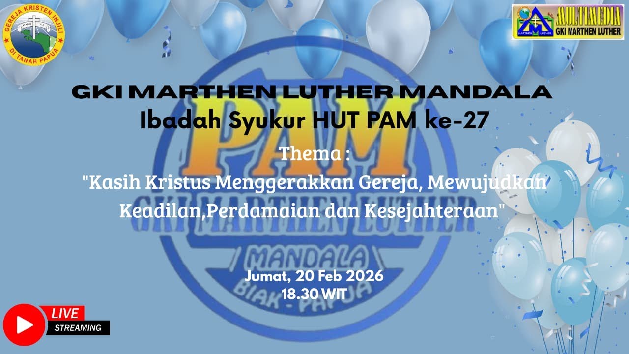 IBADAH SYUKUR HUT PAM - JUMAT, 20 FEBRUARI 2026
