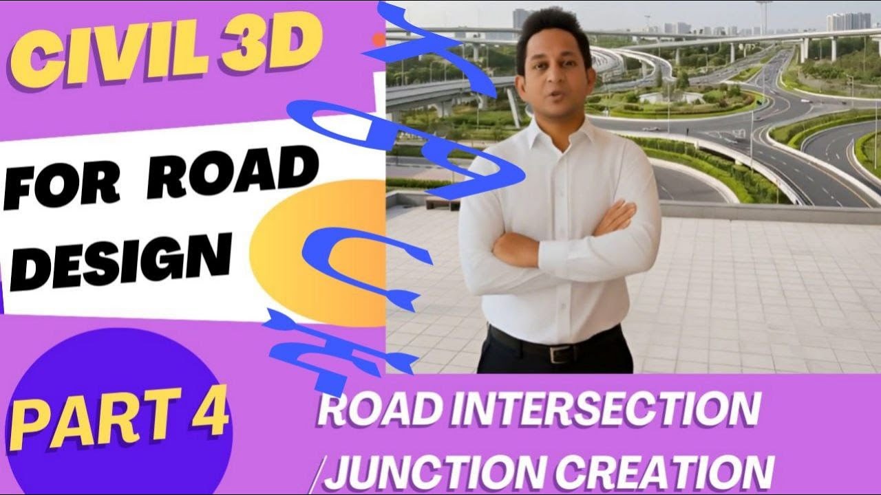 Civil 3D For Road Design | Part 4 | Junction Profile Intersection Creation | Amharic