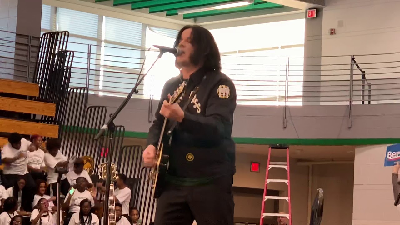 JACK WHITE *CORPORATION + ICKY THUMP* live Cass Tech DETROIT Bernie Sanders rally