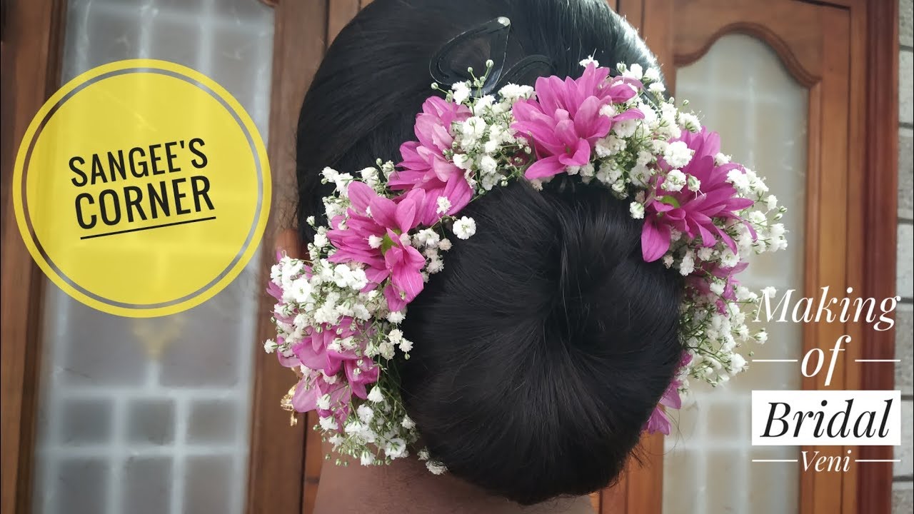 DIY Baby breath Hair brooches | How to make Baby's  breath bridal veni in 5 mins using fresh flowers