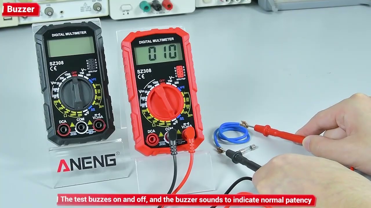 ANENG-multímetro Digital SZ308, medidor de Corriente CA/CC, medidor