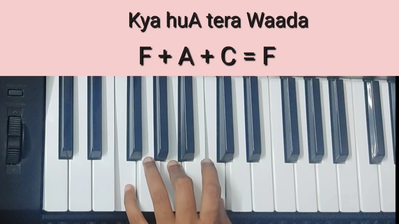 Kya Hua Tera Wada Tutorial(Chords+Melody) | Hum Kisise Kum Nahi | Keyboard