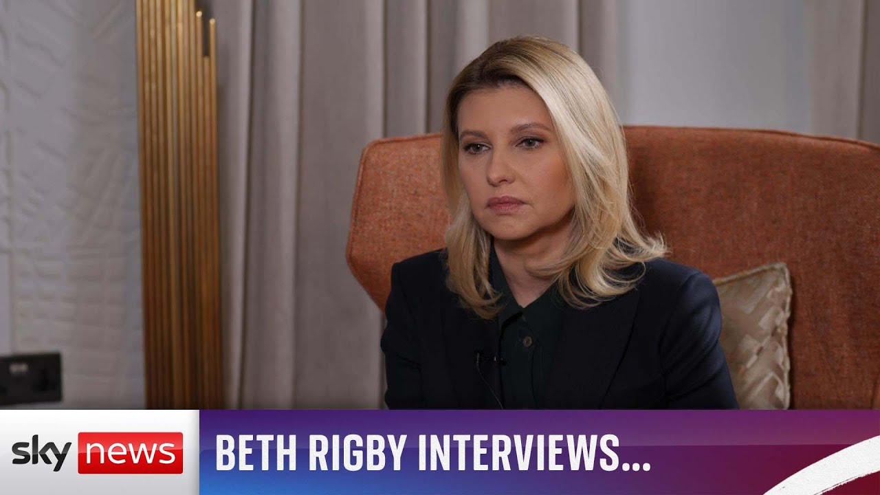 Exclusive: Ukraine's first lady Olena Zelenska sits down with Beth Rigby for an exclusive interview