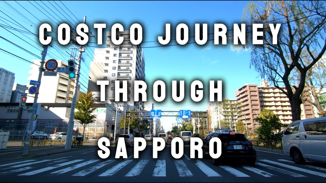 Driving in Japan - Costco Journey through Sapporo [City Driving]