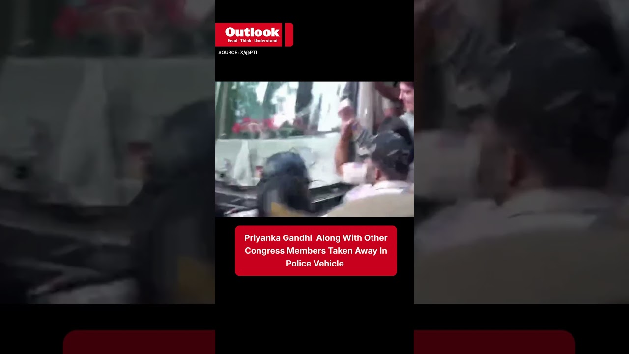 Watch: Police Escort Priyanka Gandhi Away From Protest Outside PM's Residence