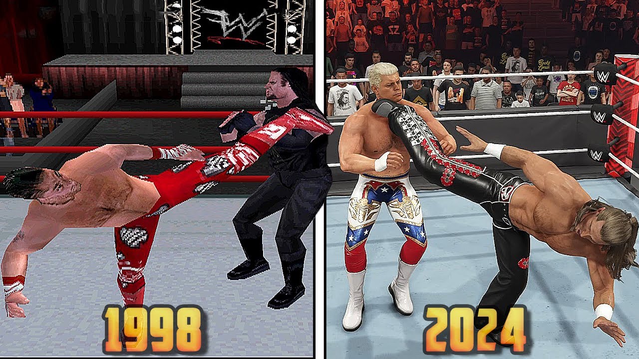 The Evolution of Sweet Chin Music!!! (WWF War Zone - WWE 2K24)