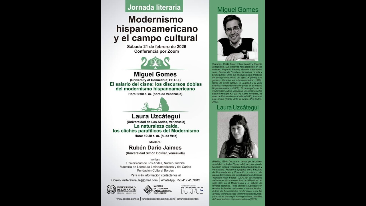 Maestría en Literatura Latam y el Caribe (ULA)- Conferencia de Laura Uzcátegui