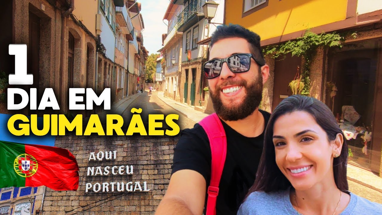 1 DIA em GUIMARÃES. Aqui NASCEU PORTUGAL - viagem de trem e pontos turísticos!