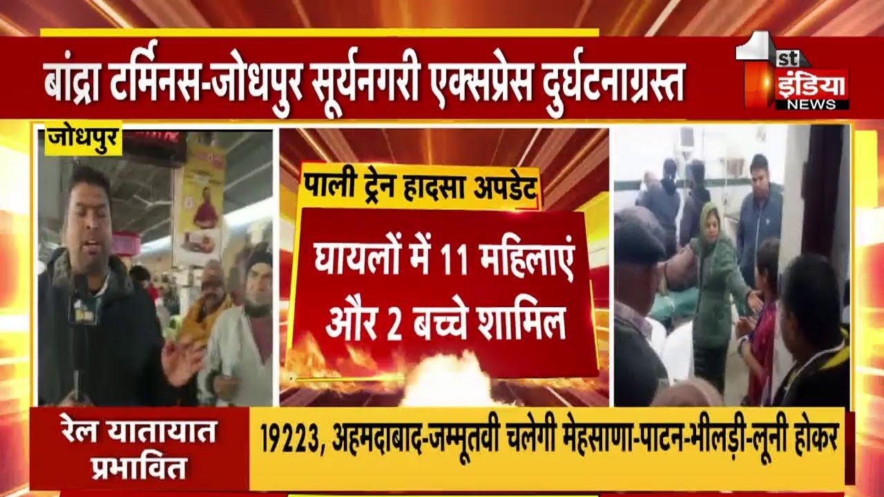 Suryanagri Express Train Derailed: घायलों में 11महिलाएं और 2बच्चे शामिल, सभी की स्थिति चिंता से बाहर