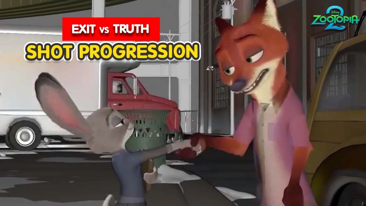 Zootopia 2 | Nick & Judy | Exit vs Truth | Shot Progression