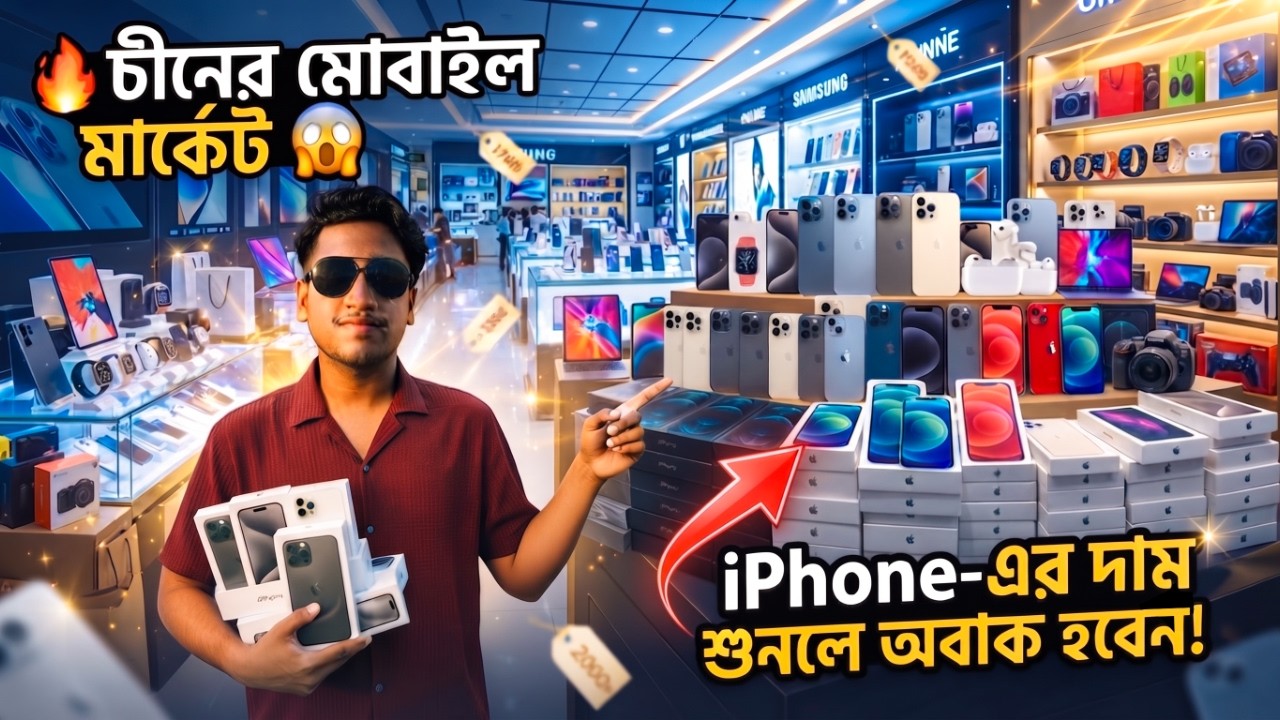🇨🇳 Inside China's Biggest Mobile Market! 😱 Cheap iPhones, Crazy Tech & Gadget Paradise