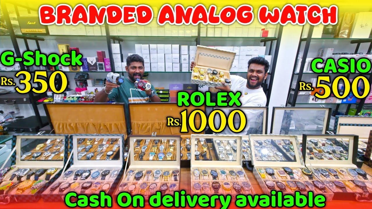 350 ரூபாய் முதல் ROLEX,G-Shock,CASIO WATCH - Analog Watch market - New Royal Gadgets 