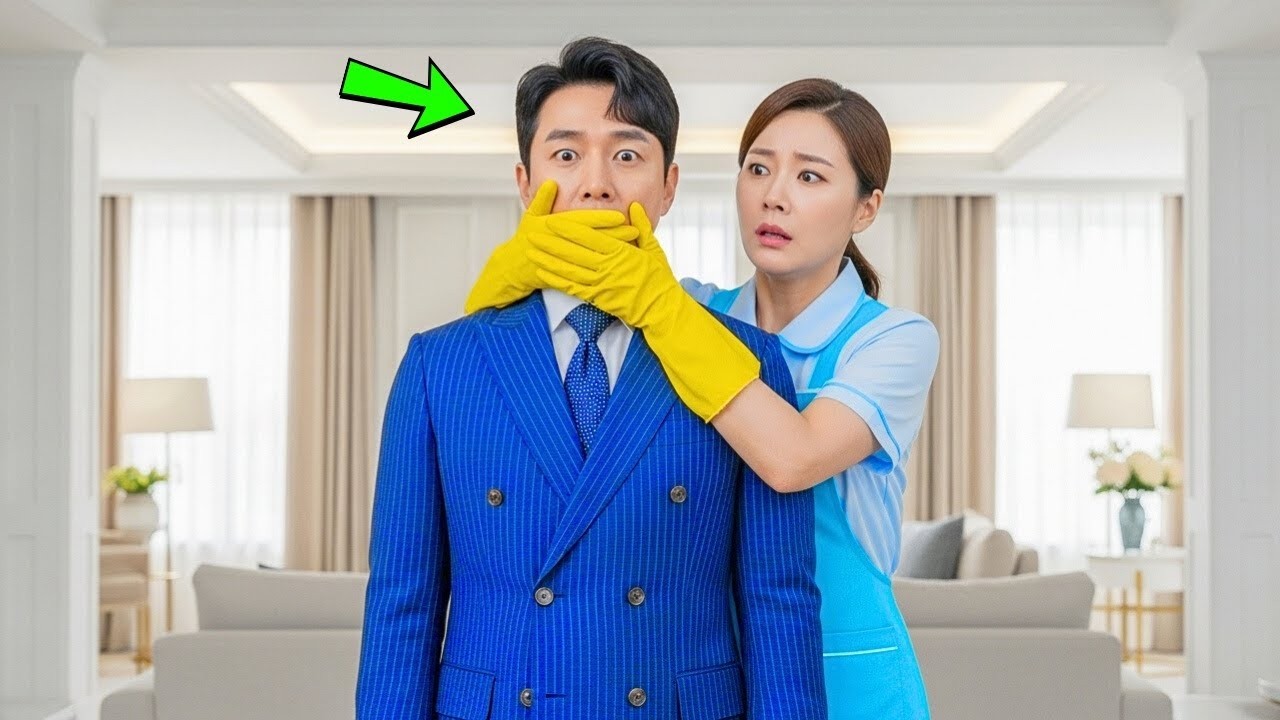 재벌은 평소보다 일찍 돌아와 청소부의 속삭임에 얼어붙었다  “회장님… 아무 말씀도 하지 마세요”