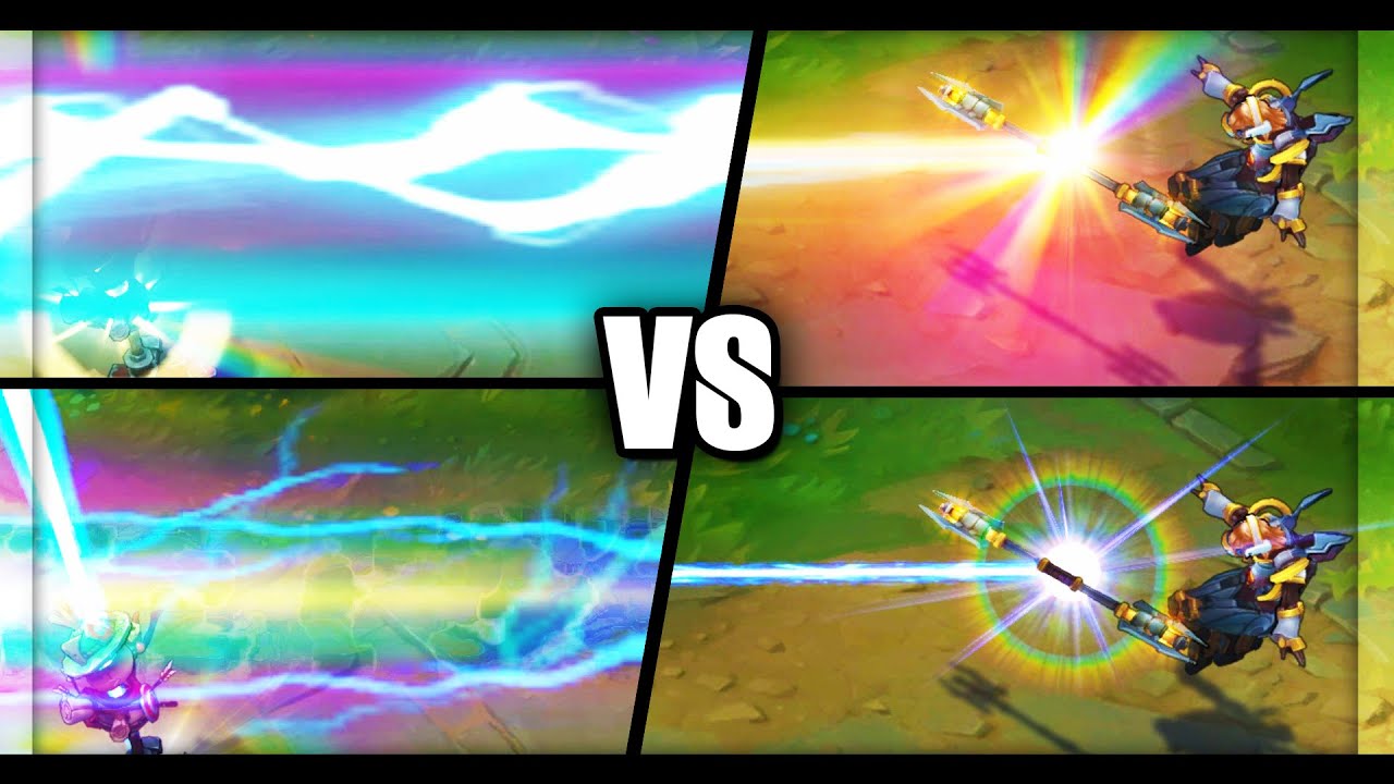 Lux VFX Update NEW vs OLD All Skins Comparison (League of Legends)