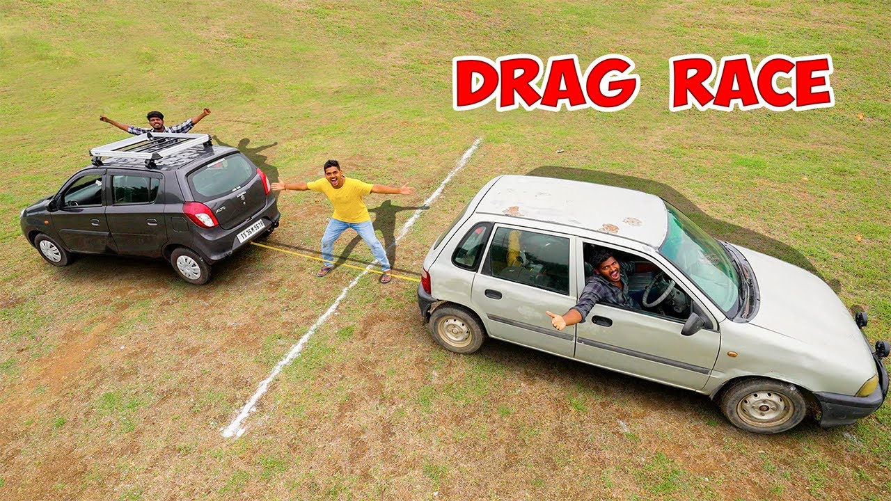 Old Car vs New Car Drag Race - Gone Crazy 🔥🔥  Zen & Alto 800 మధ్యలో Drag Race..😲😲 Telugu Experiments