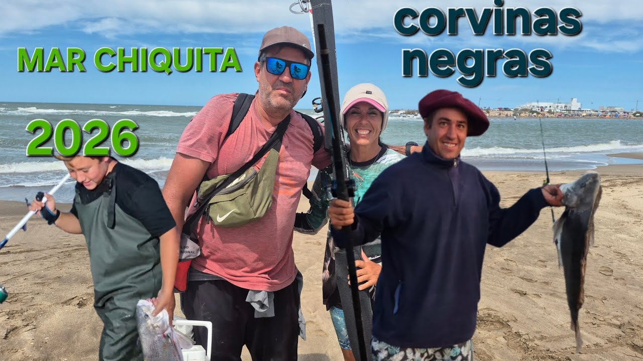 TREMENDA PESCA DE CORVINAS NEGRAS EN MAR CHIQUITA #pesca #fishing 