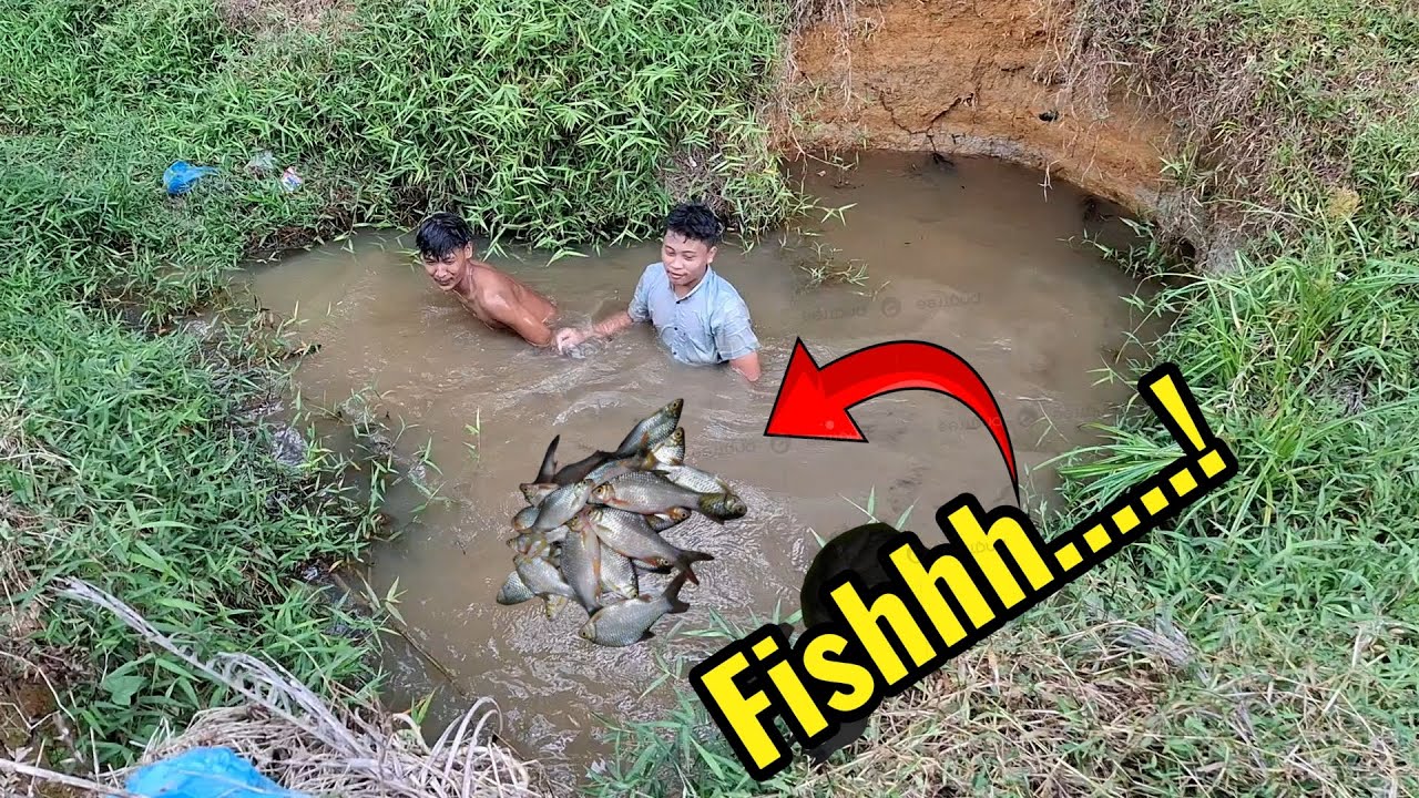 Kolam liar‼️ikan nya juga sangat melimpah