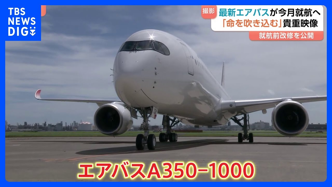 「エアバスA350-1000」に“命吹き込む”「就航前改修」 JAL最新主力機の“10機目”が7月中にデビューへ｜TBS NEWS DIG