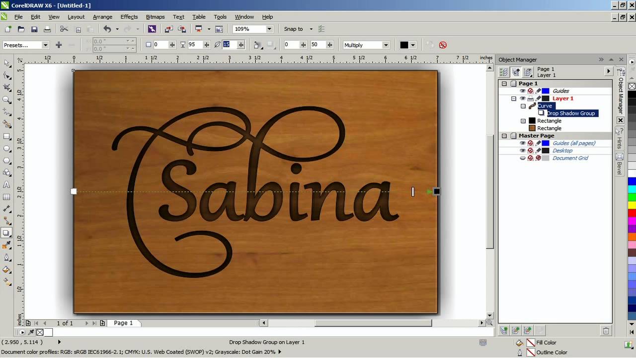Create a Chiseled Effect in CorelDRAW Graphics Suite X6