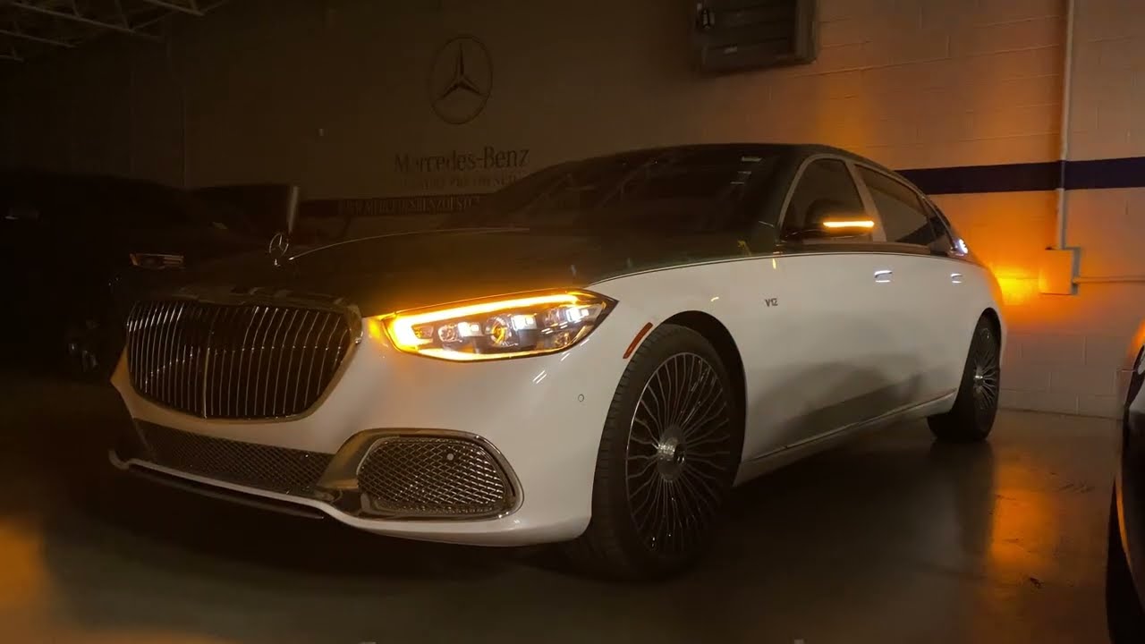2026 Mercedes Benz Maybach S680 v12 start up and walk around including window sticker 