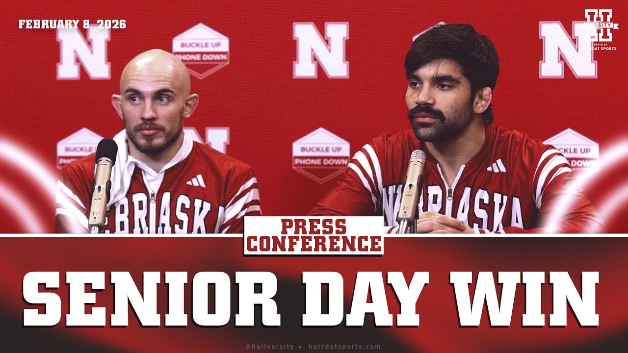Huskers Brock Hardy and Silas Allred Recap Senior Day Win | Nebraska Wrestling Press Conference