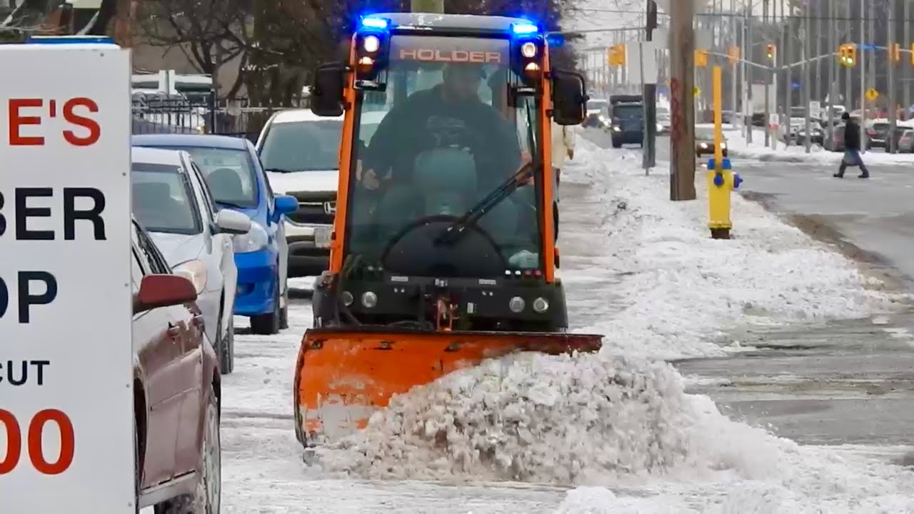Snow Removal Holder Sidewalk plow