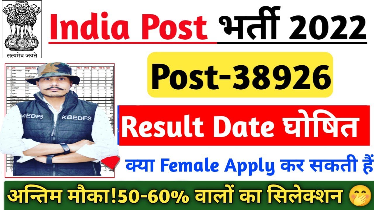 India Post GDS 2022 | GDS Result Date 2022 | Can women apply? | GDS Merit Cut Off 2022