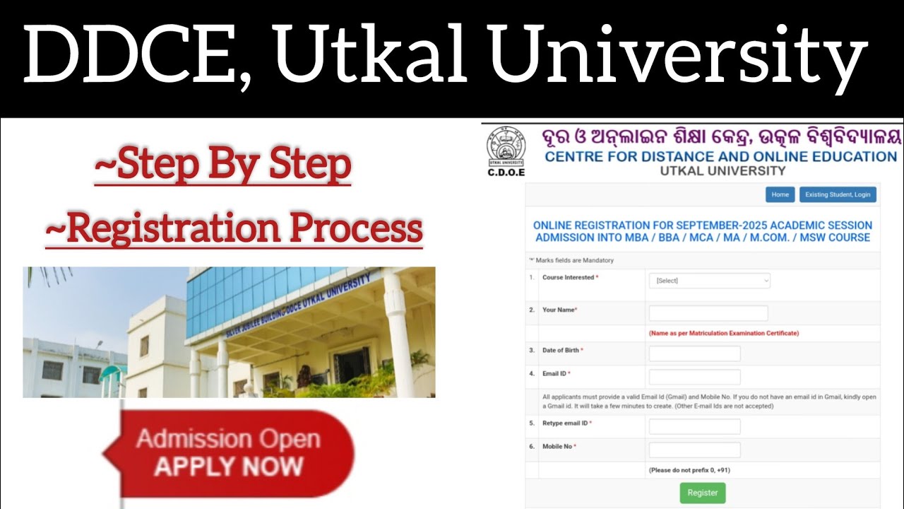Registration Process for DDCE Admission 2025🎓          #cdoe #registration#pgadmission2025 #ddce