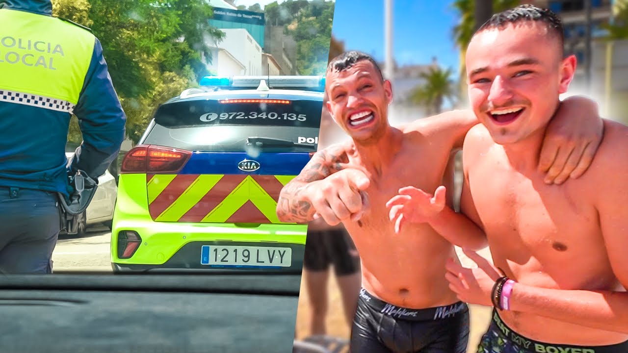 SPAANSE POLITIE DEELT KLAPPEN UIT & HIJ GAAT VOL OP ZIJN SMOEL!