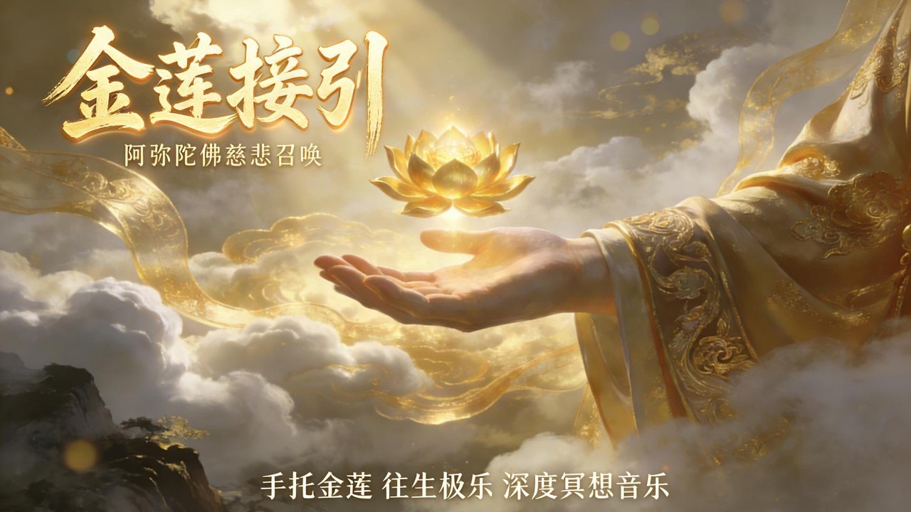 手托金蓮 接引漂泊靈魂 | 阿彌陀佛微笑如暖陽 | 淨土宗冥想聖詠 內在平和·靈性回家