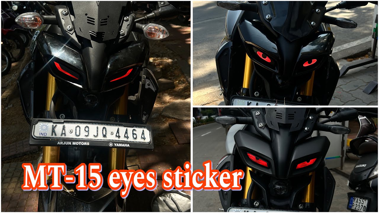 Mt 15 eyes sticker #mt15 || Mt15 modified #mt15modified