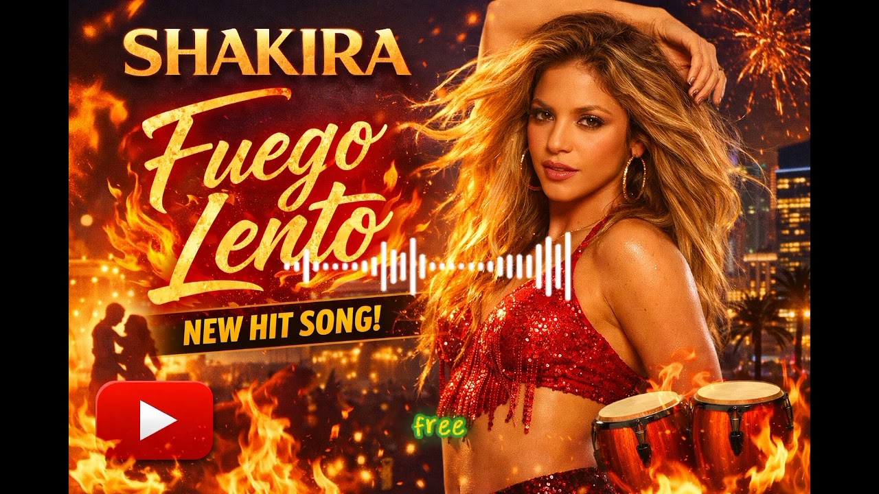 Fuego Lento 🔥 | Latin Pop Song  by Shakira