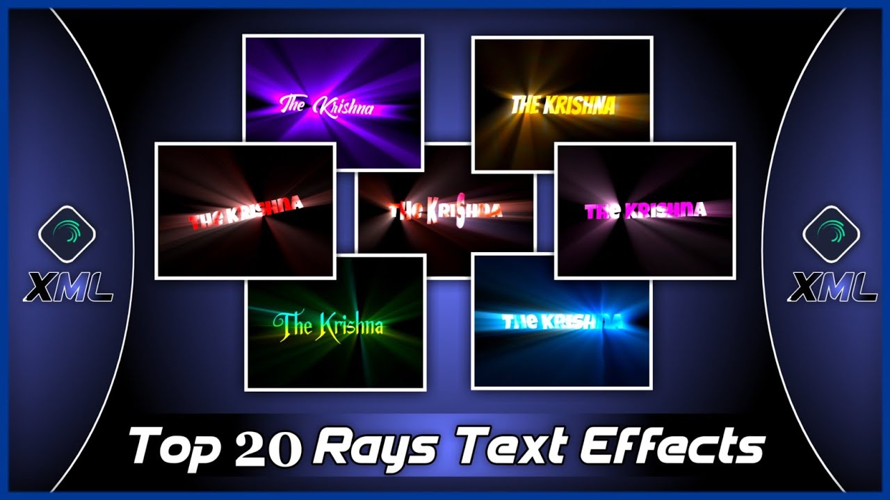 Rays text effect alight motion | alight motion text effect | xml file alight motion