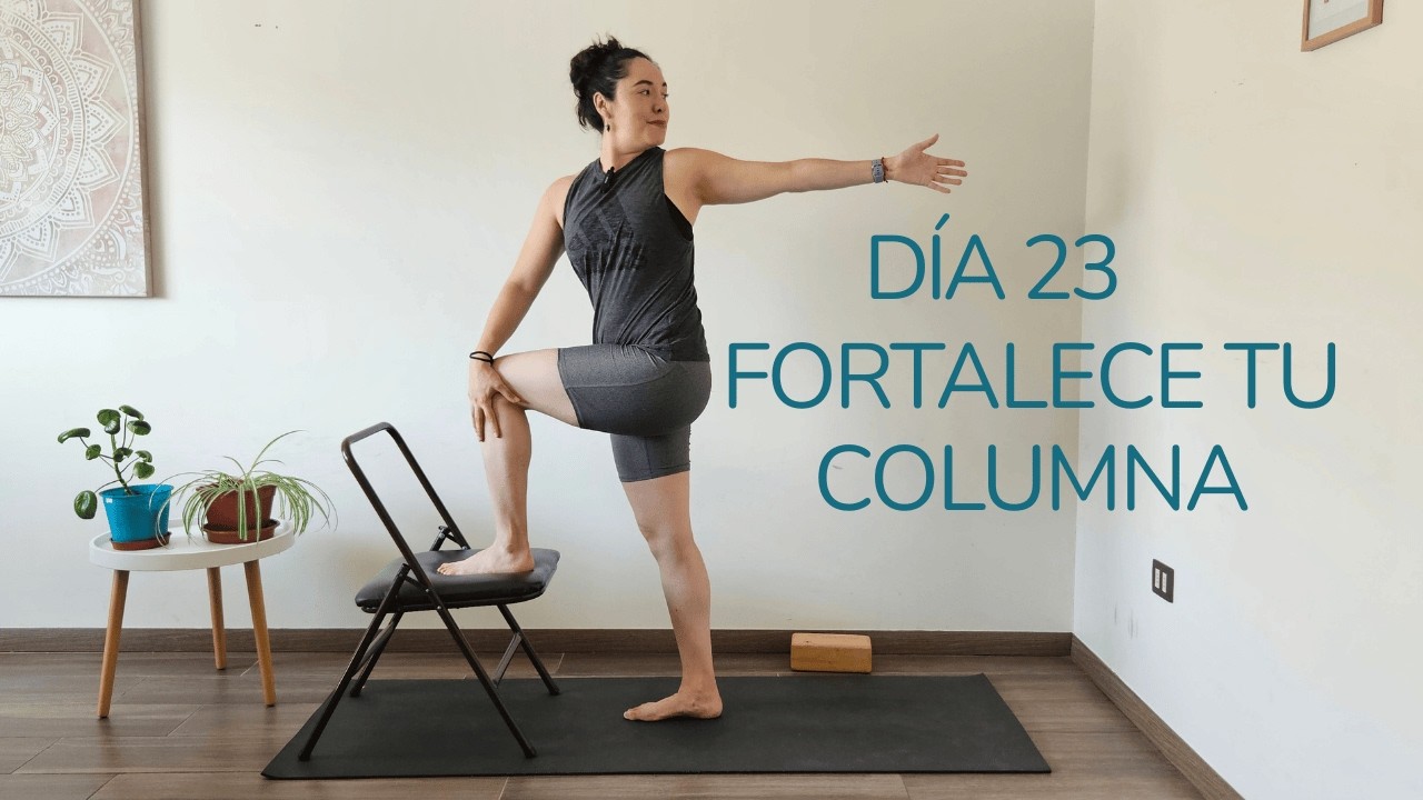 Flexibilidad Espinal Completa con Ejercicios en Silla | Día 23
