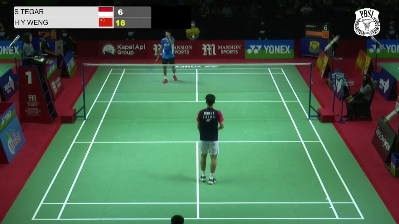 TEGAR (INA) VS (CHN) WENG MANSION SPORTS Indonesia International Challenge 2022