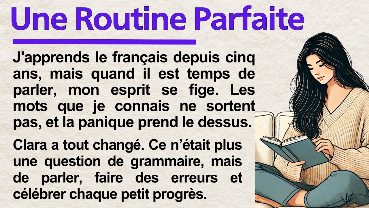 A Perfect Routine| Learn French with a Simple Story | Graded Reader for Beginners