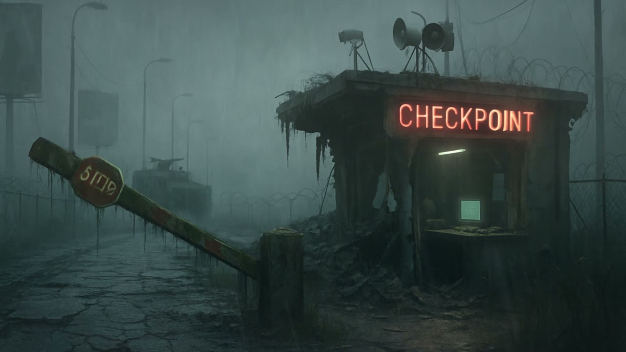 Abandoned Military Checkpoint &mdash; Post-Apocalyptic Ambience