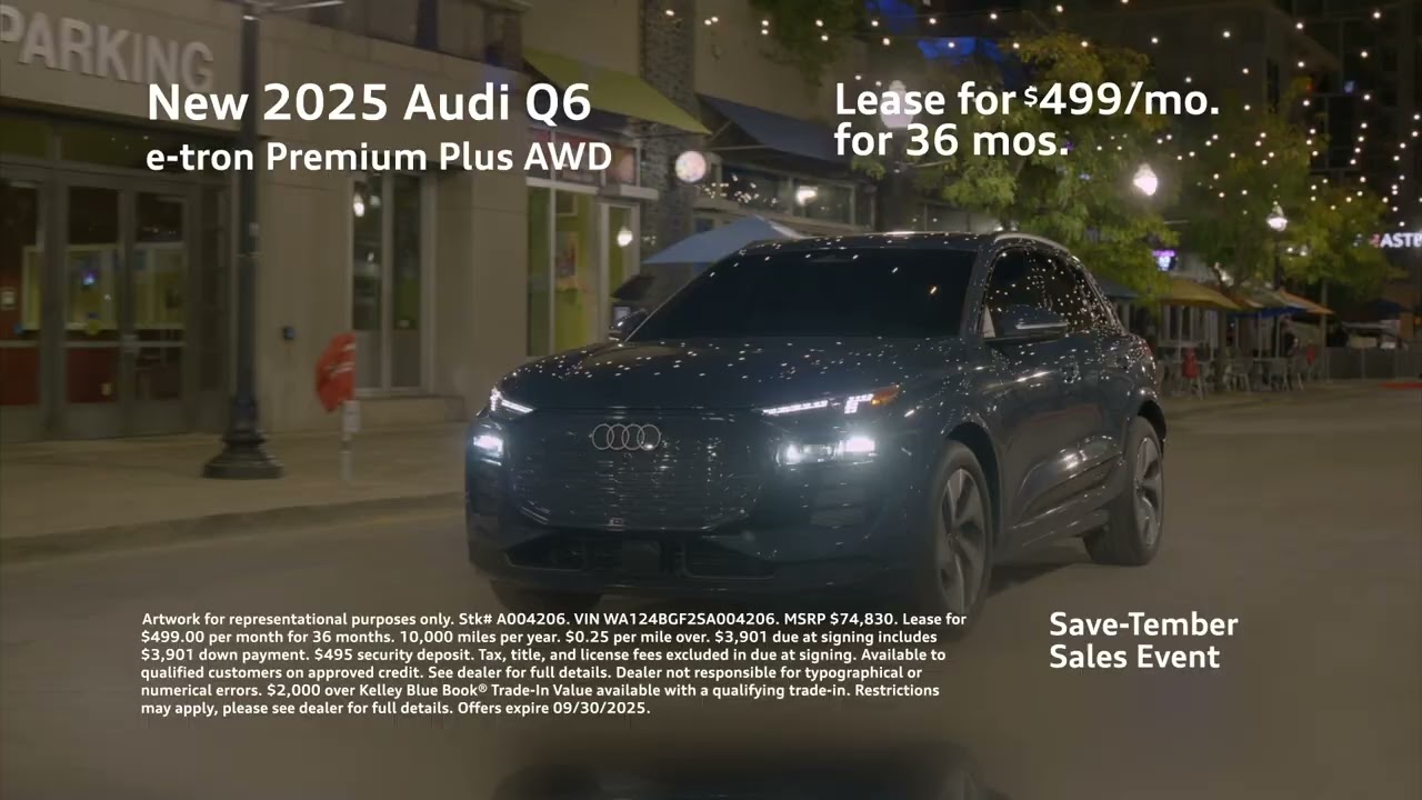 Lease the all-new Audi Q5 for six-ninety-nine a month!
