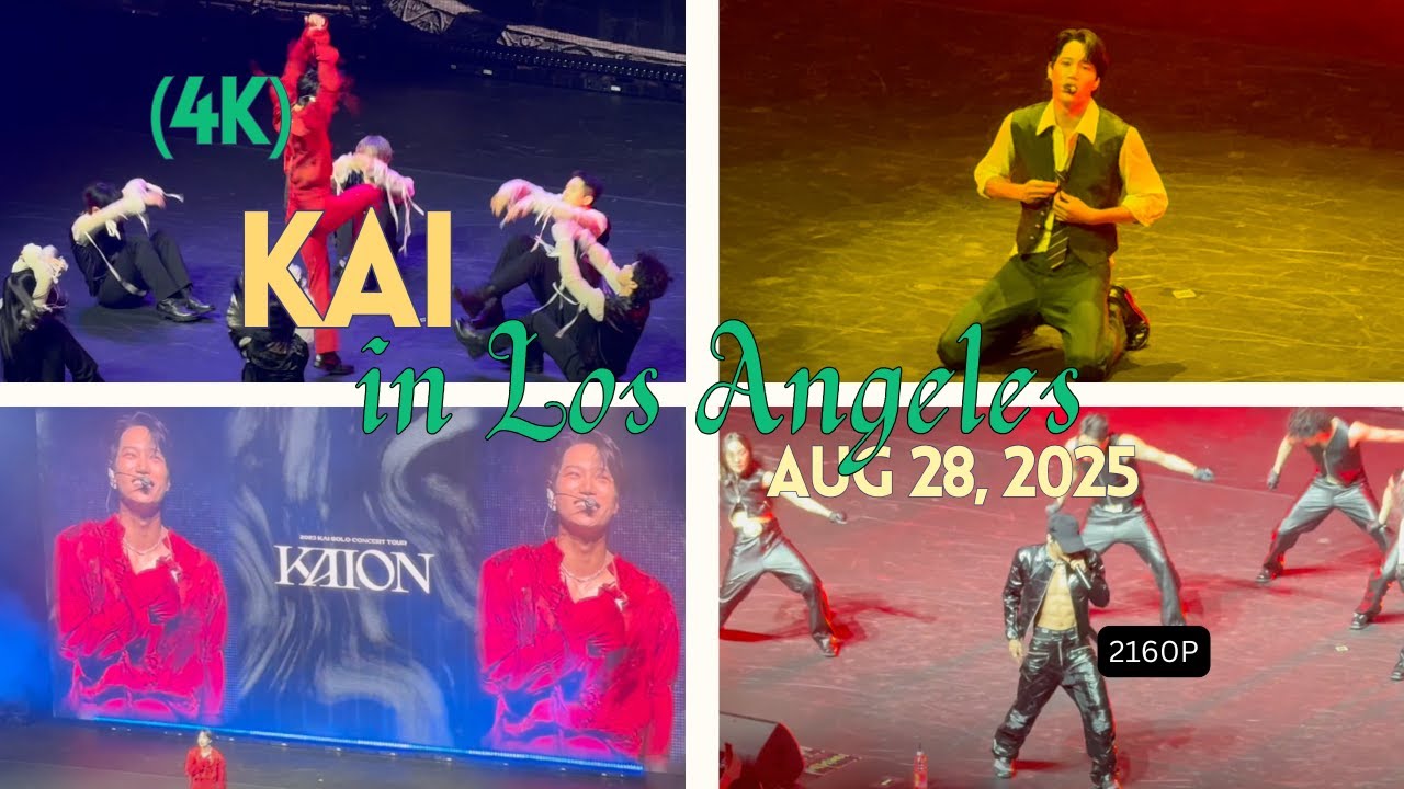 250828 (4K) Kai KAIon Tour in Los Angeles | 카이 EXO LA